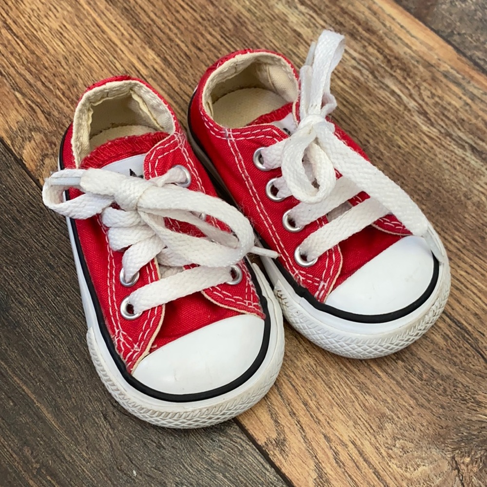 Red Infant Converse